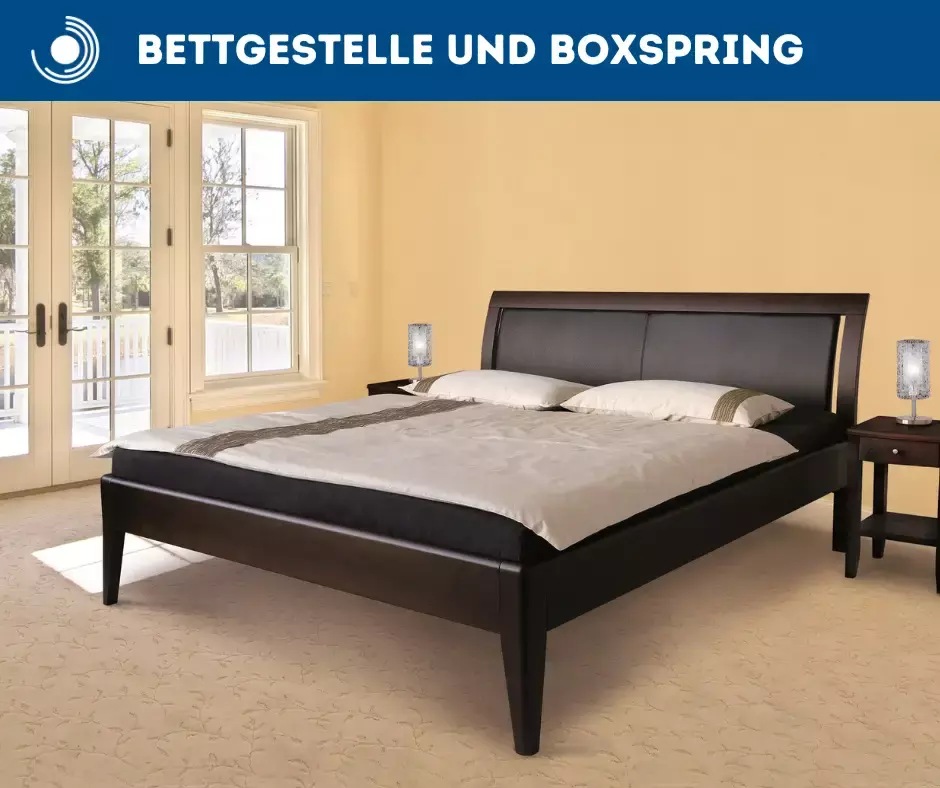 Bettgestelle und Boxspring Betten bei uns im Webshop oder vor Ort