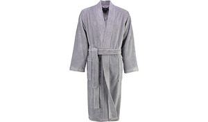 Bademantel 800 - Cawö Kimono-Veloursmantel mit Schalkragen